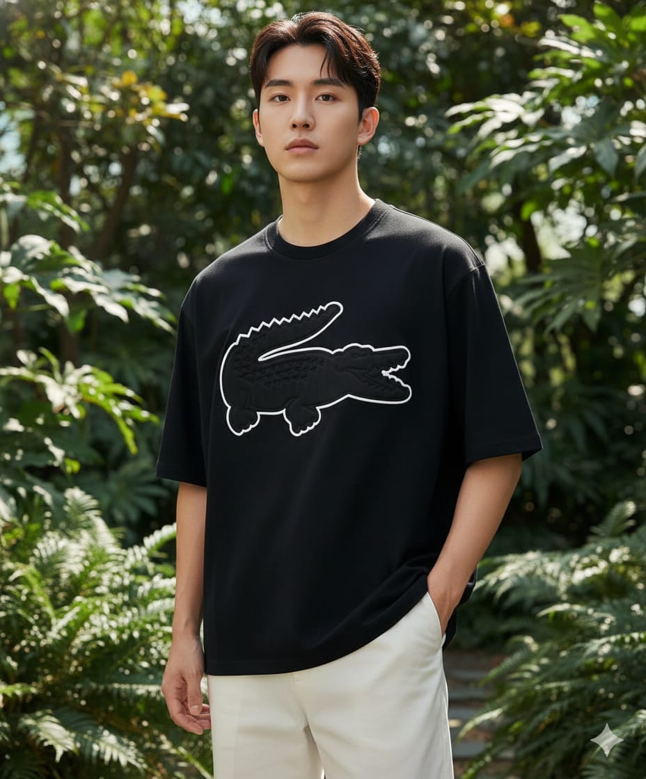 Lacoste Men's Drop Shoulder Round T-Shirts - Image 4