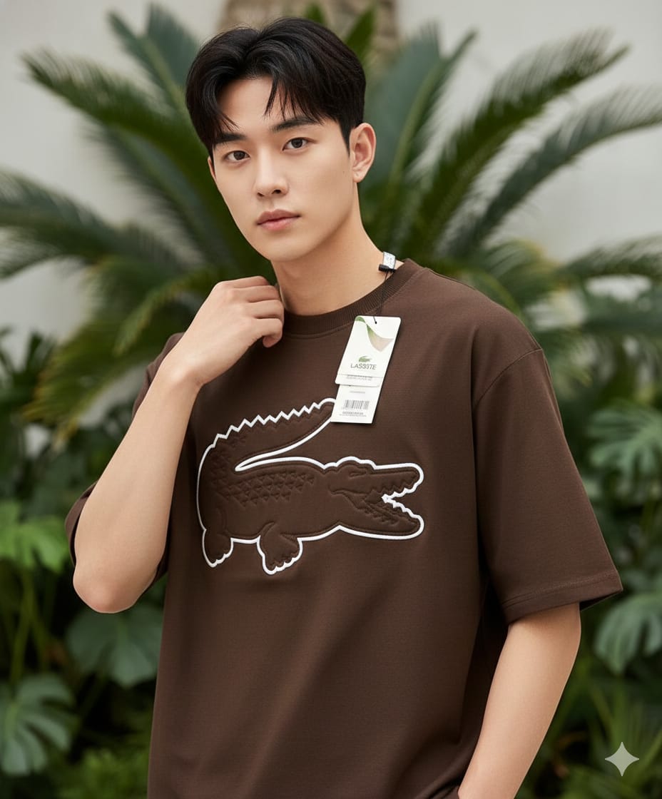 Lacoste Men's Drop Shoulder Round T-Shirts - Image 3