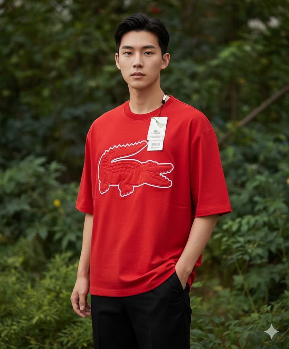 Lacoste Men's Drop Shoulder Round T-Shirts