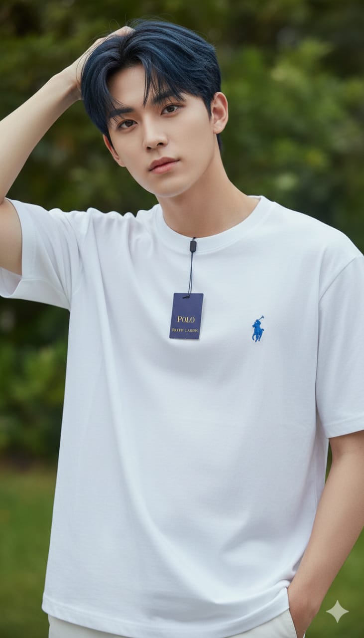 USPA Men's Plain Drop Shoulder Round T-Shirts - Image 7