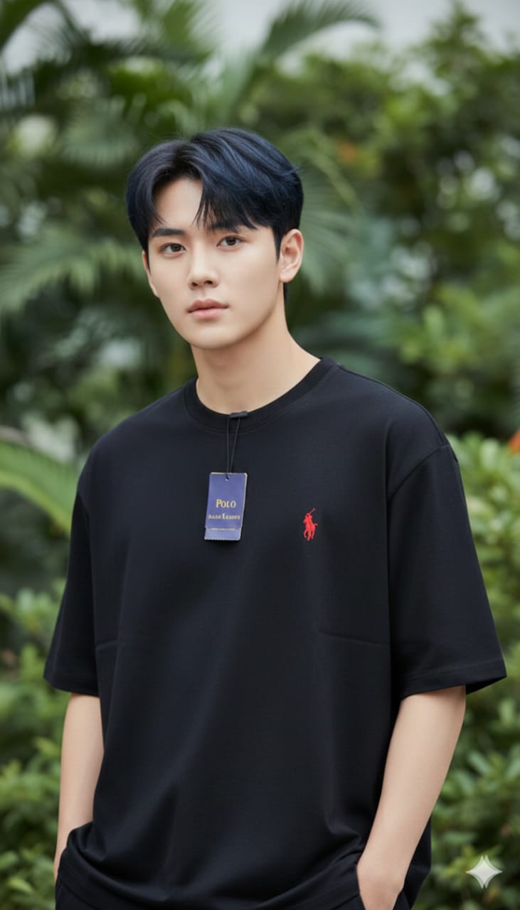 USPA Men's Plain Drop Shoulder Round T-Shirts - Image 6