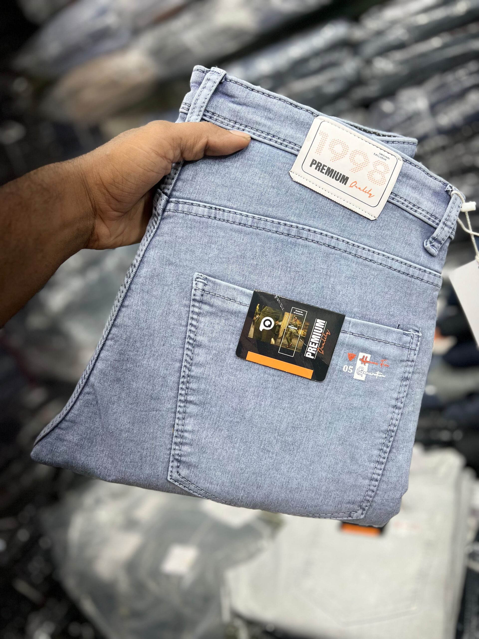 1998 Premium Washed Denim Jeans - Image 7