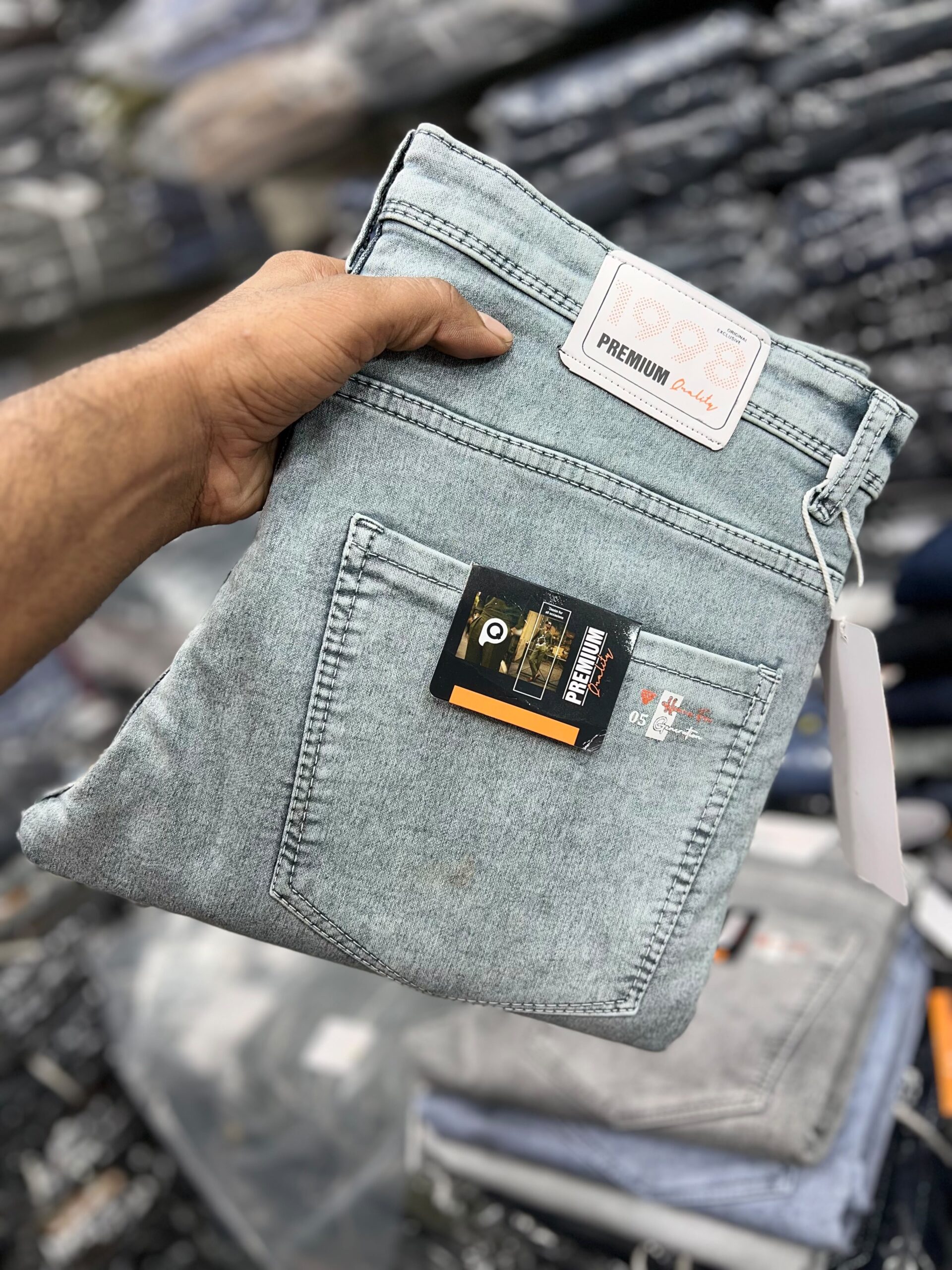 1998 Premium Washed Denim Jeans - Image 3