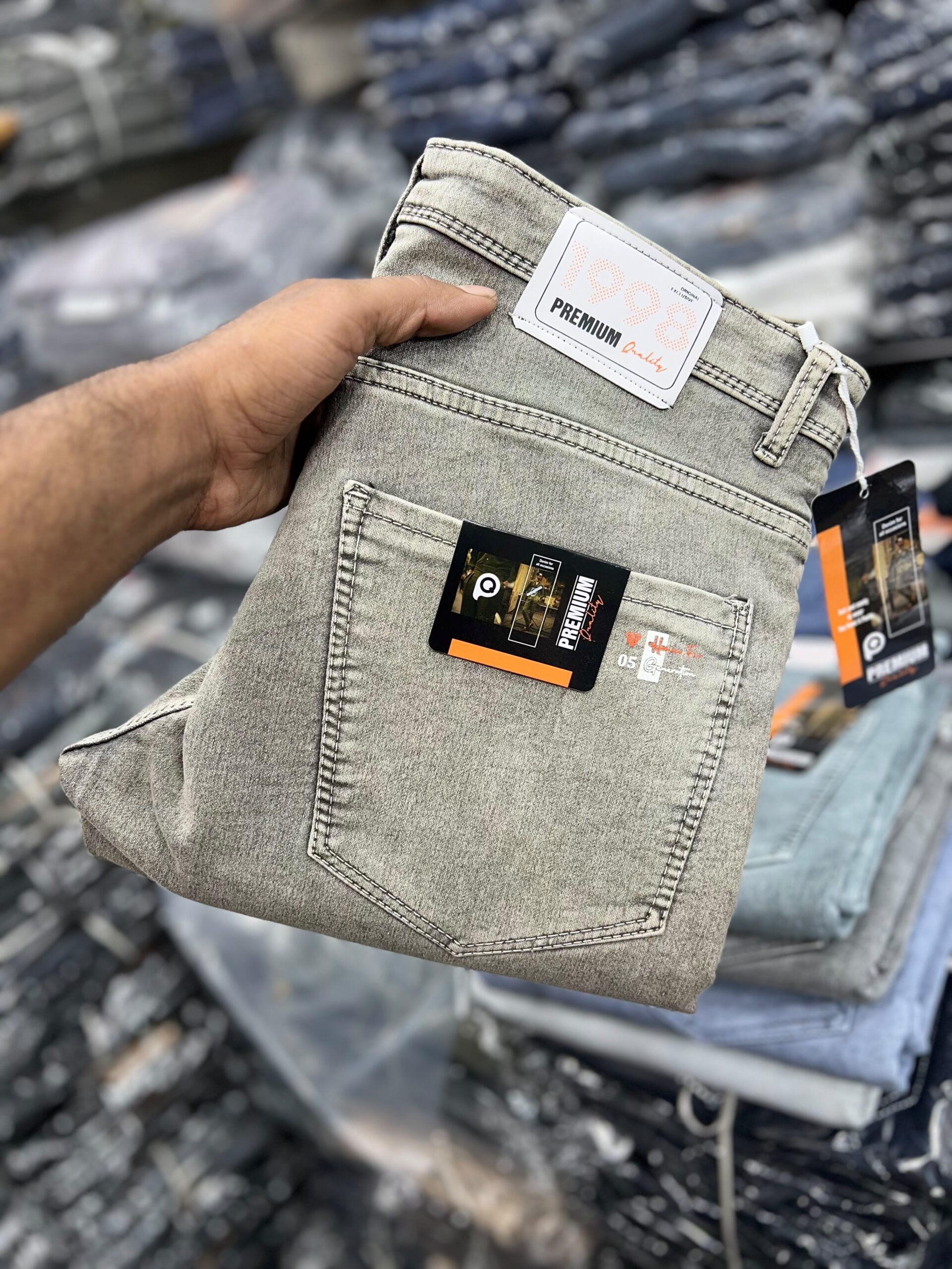 1998 Premium Washed Denim Jeans - Image 2