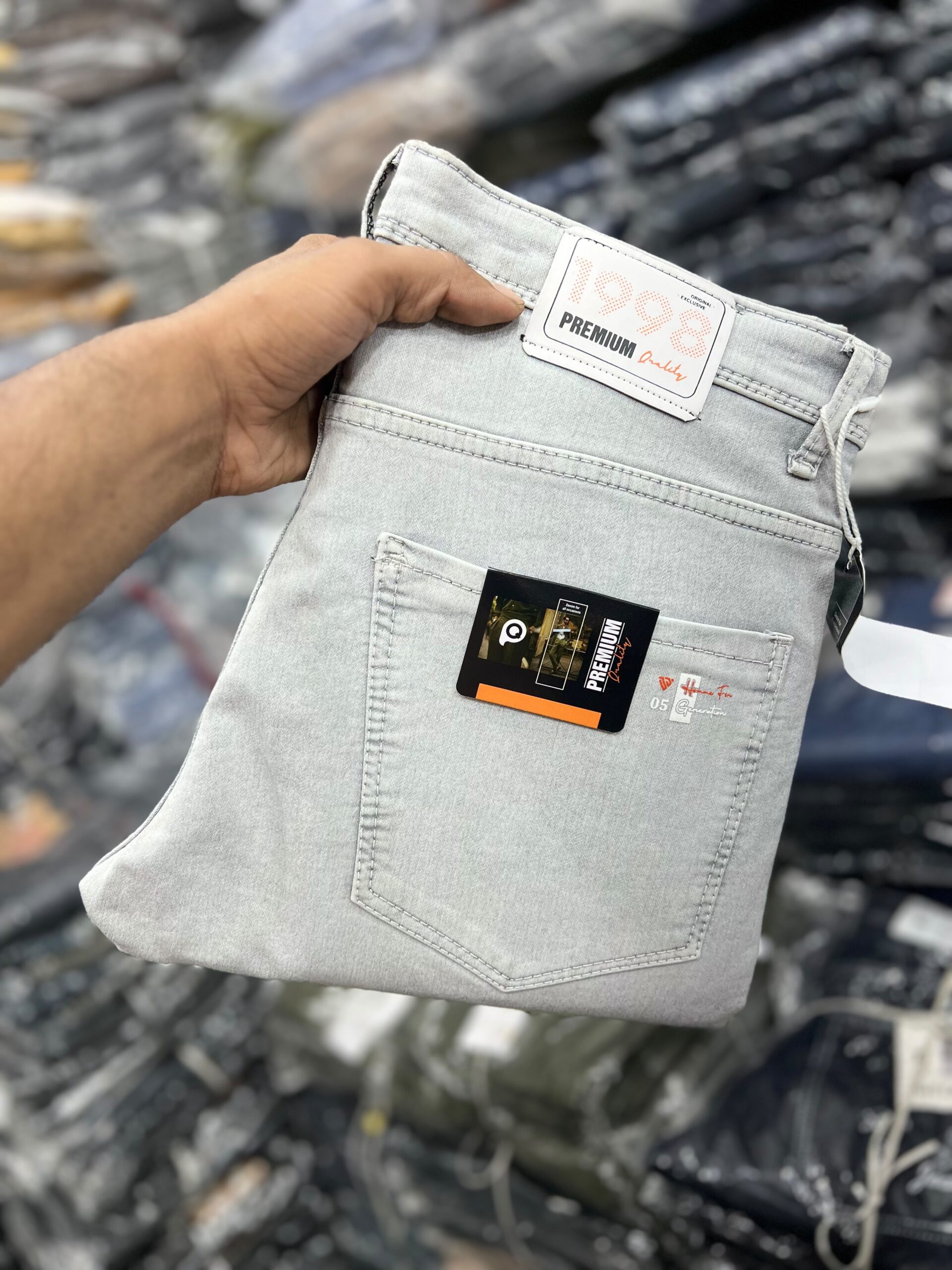 1998 Premium Washed Denim Jeans - Image 6