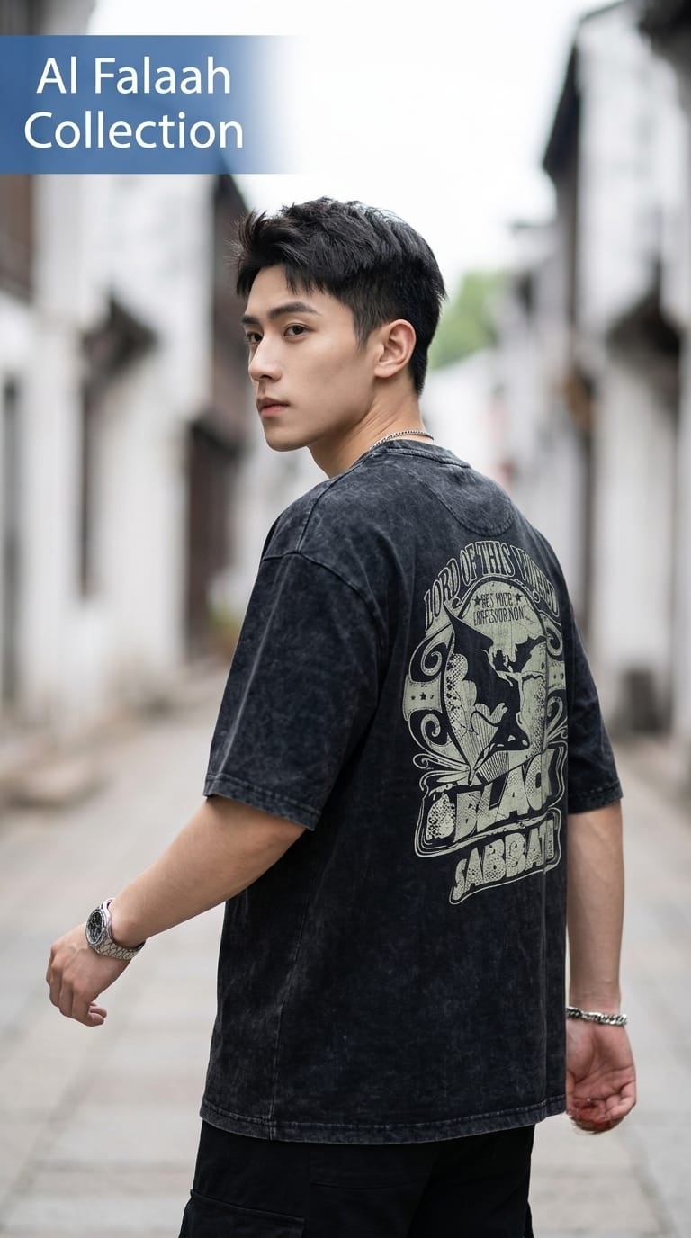 Black Sabbath Acid Wash Oversized T-Shirt - Image 10