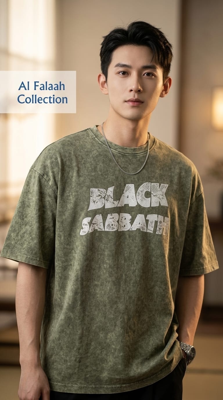 Black Sabbath Acid Wash Oversized T-Shirt - Image 3
