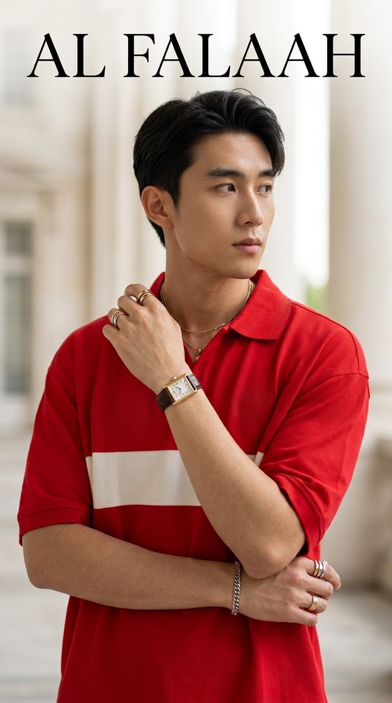 Chest Stripe Polo T-Shirt