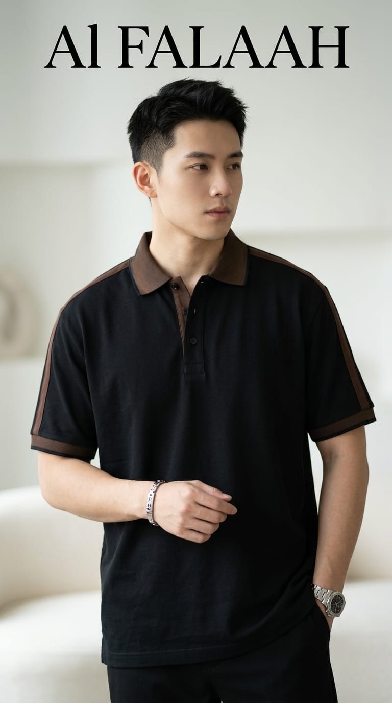 Classic Contrast Trim Polo T-Shirt - Image 2