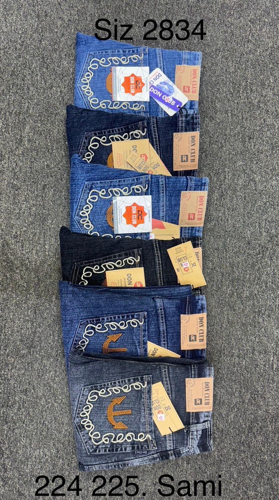 Don Club Embroidered Pocket Denim Jeans