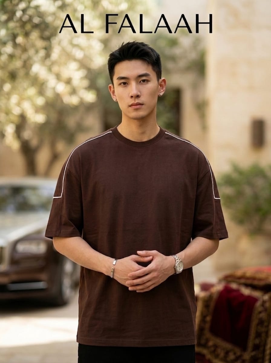 Essential Boxy Fit Round Neck T-Shirt - Image 5