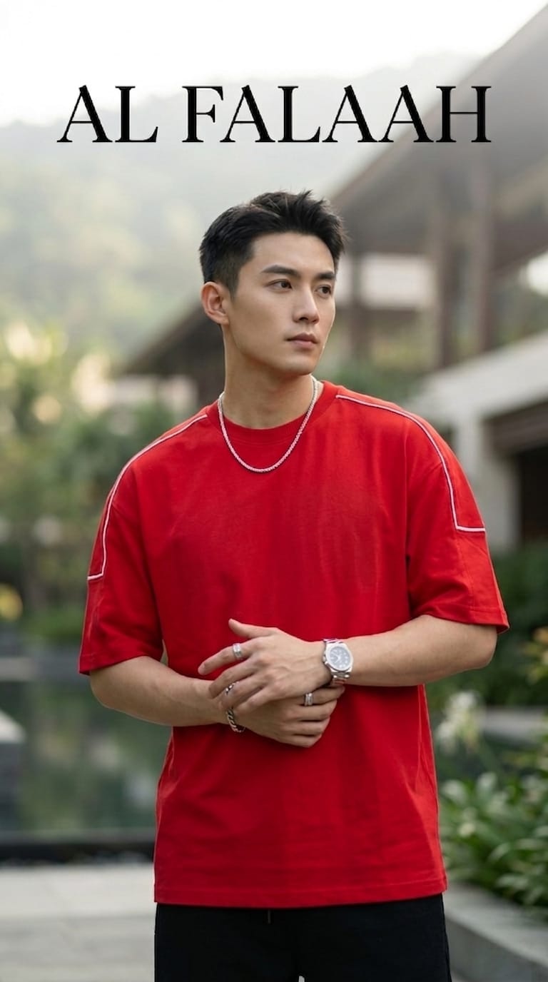 Essential Boxy Fit Round Neck T-Shirt - Image 2