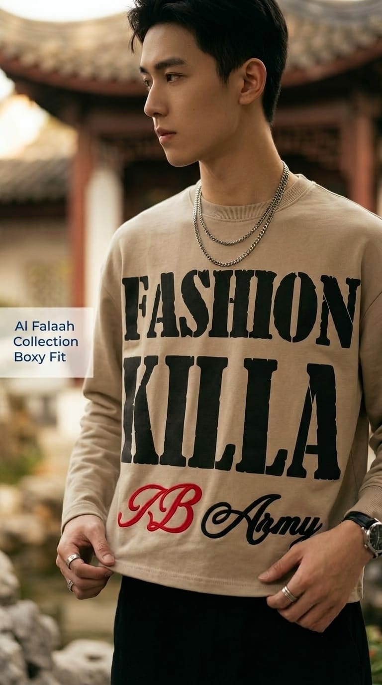 Fashion Killa Long Sleeve Graphic T-Shirt - Image 3