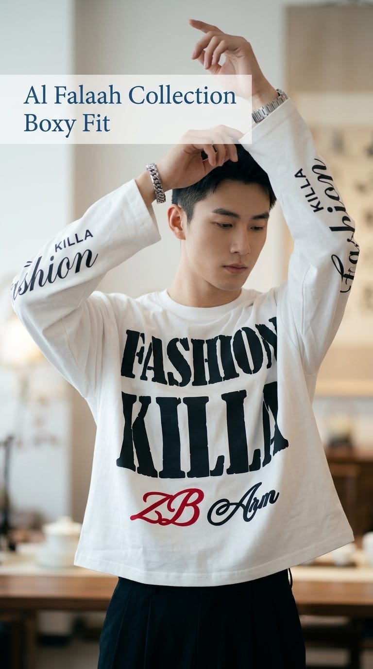 Fashion Killa Long Sleeve Graphic T-Shirt - Image 2