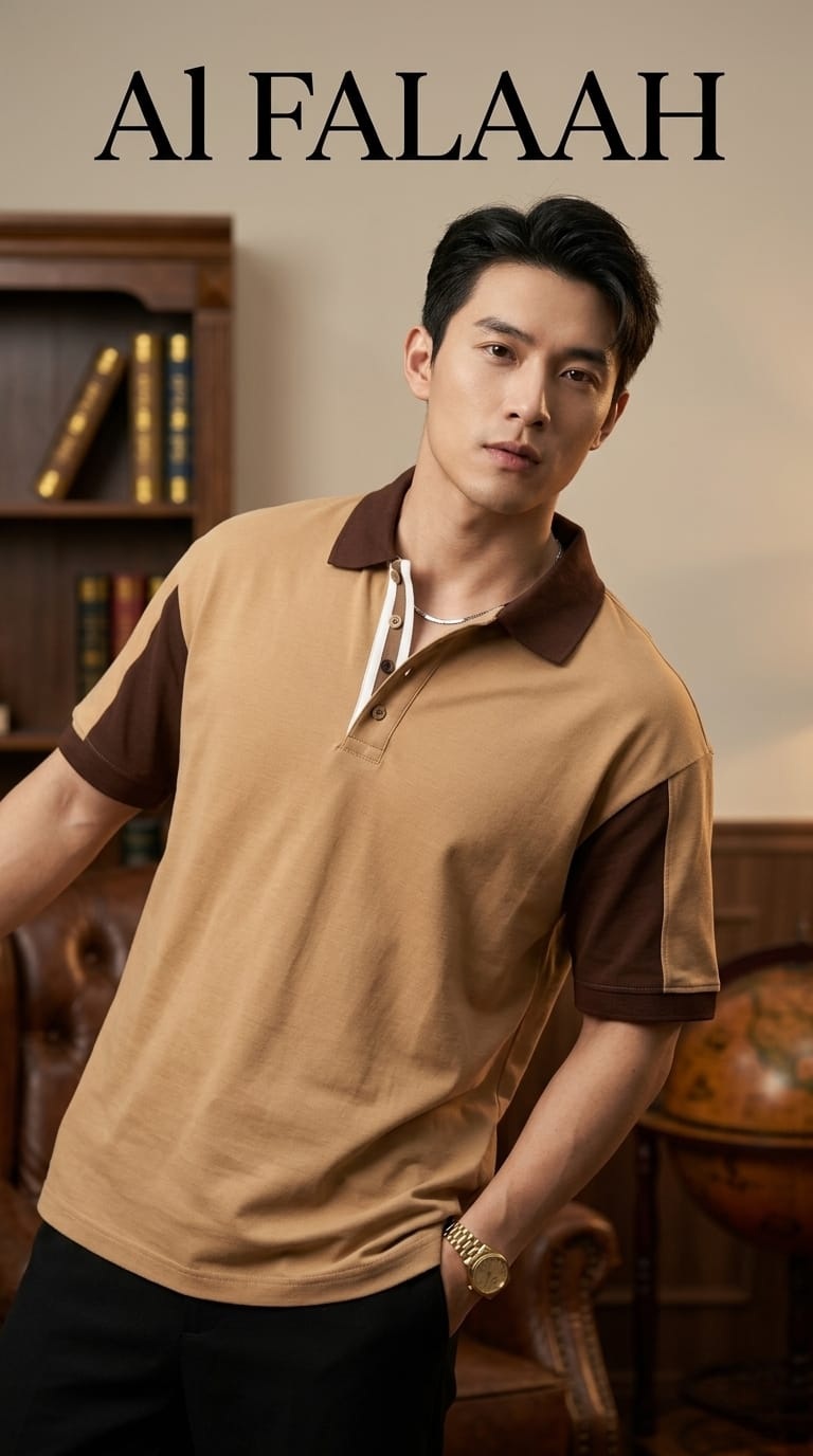 Heritage Contrast Collar Polo T-Shirt - Image 3