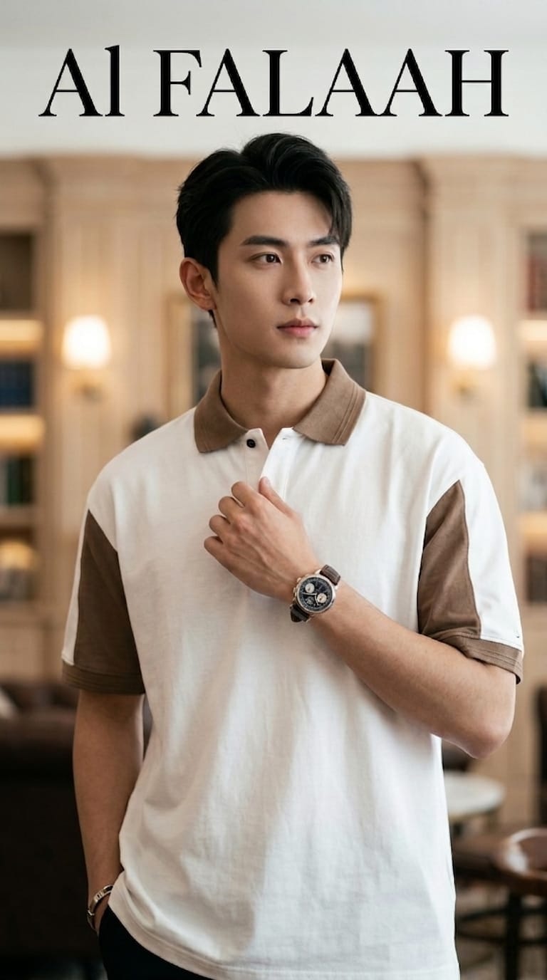 Heritage Contrast Collar Polo T-Shirt - Image 5
