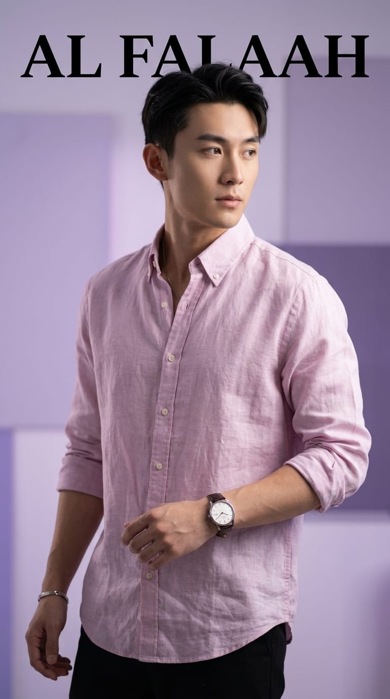 Linen Texture Casual Full Sleeve Shirt