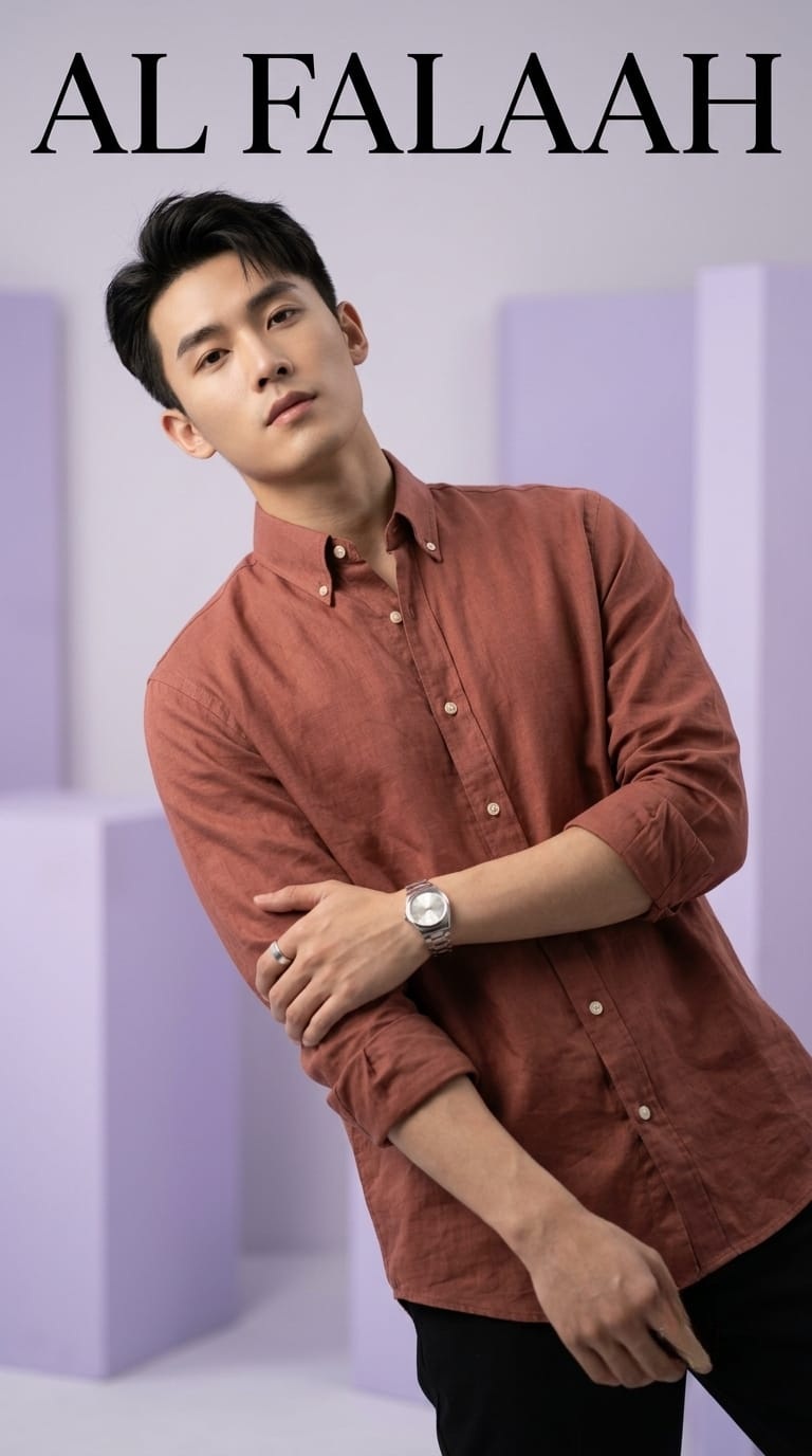 Linen Texture Casual Full Sleeve Shirt - Image 6