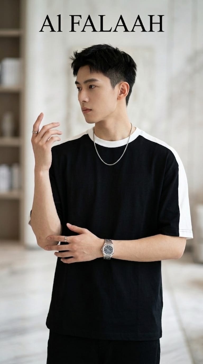 Raglan Contrast Sleeve T-Shirt