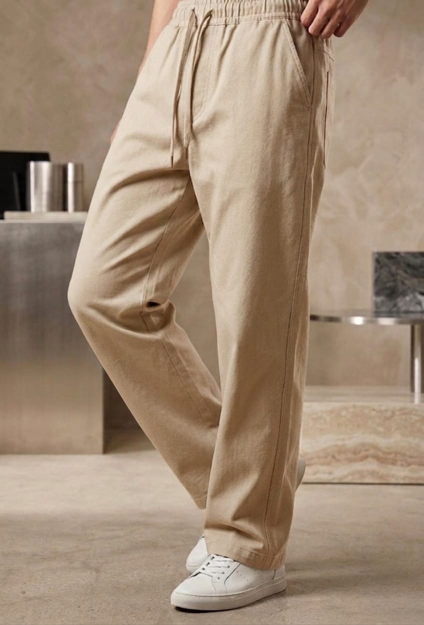 Relaxed Straight Fit Trousers - Image 5