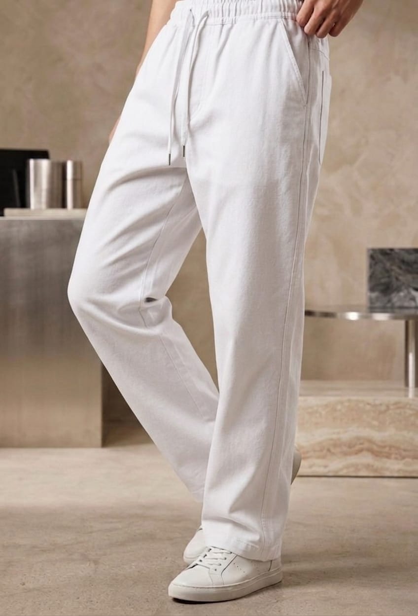 Relaxed Straight Fit Trousers - Image 4