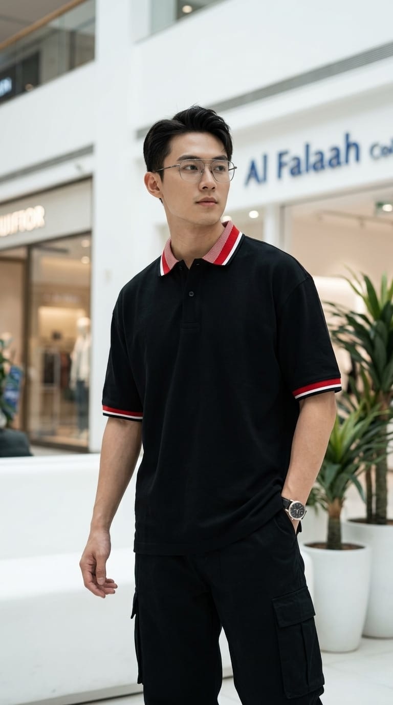 Signature Tipped Collar Polo T-Shirt - Image 2