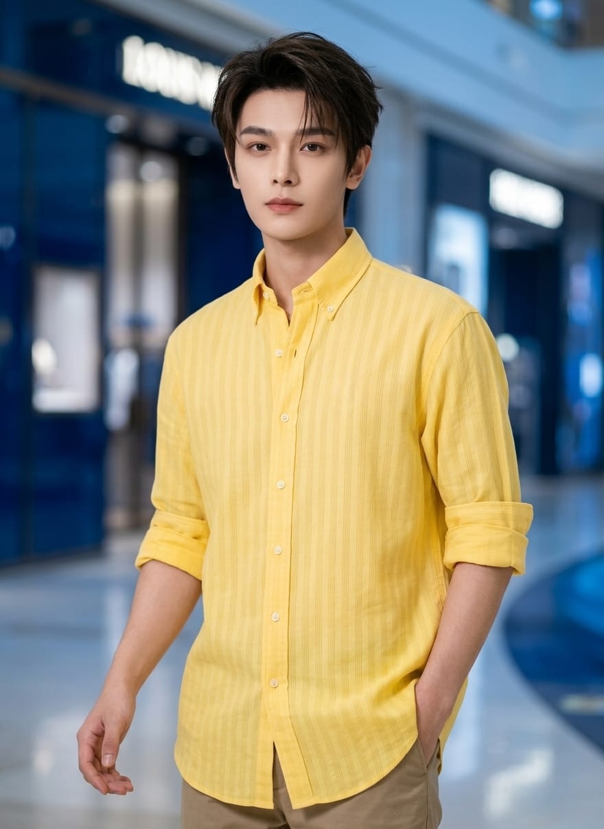 Vertical Striped Casual Full Sleeve Shirt - Image 6